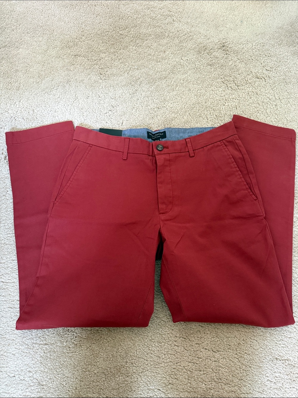 Banana Republic Factory Men's Brick Red Chino Pants